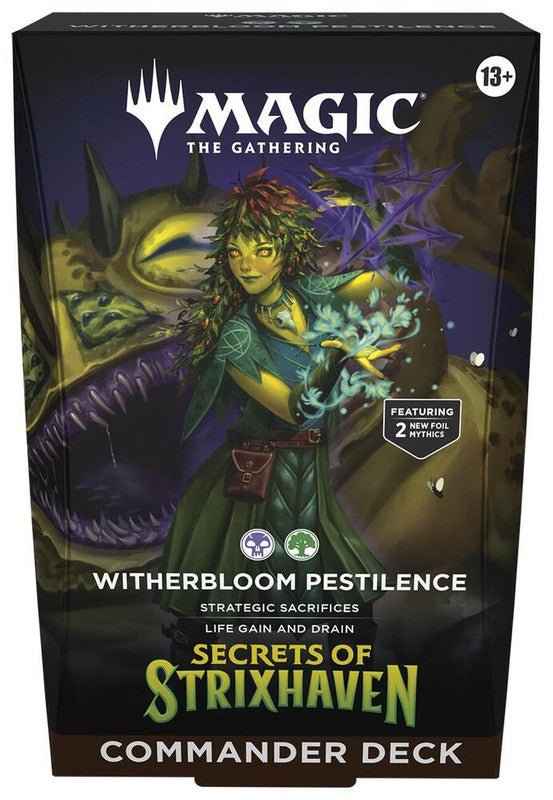 TCG Magic The Gathering: Secrets of Strixhaven Commander Deck (Witherbloom Pestilence) - CardVault Store
