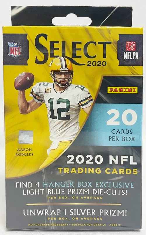 2020 Panini Select Football Hanger Box (Light Blue Prizms) - CardVault Store