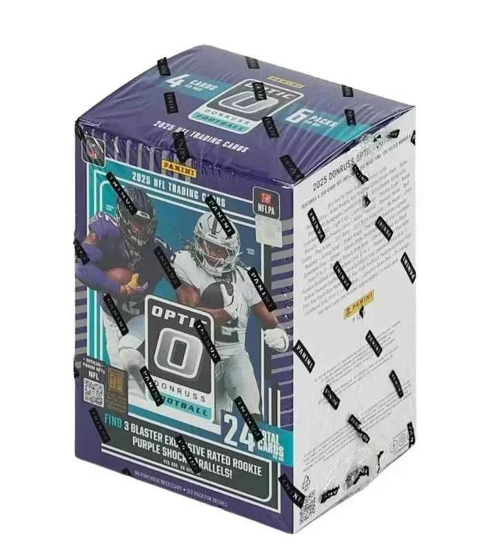 2025 Panini Donruss Optic Football Blaster Box (Purple Shock Parallels!) - CardVault Store