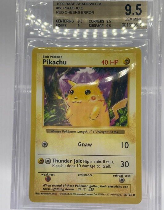 Base Set Pikachu (Prerelease Error Variant)