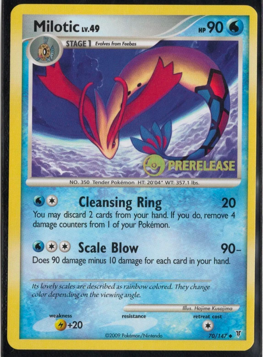 Milotic - EX Emerald Prerelease Stamped Card (#70/147)