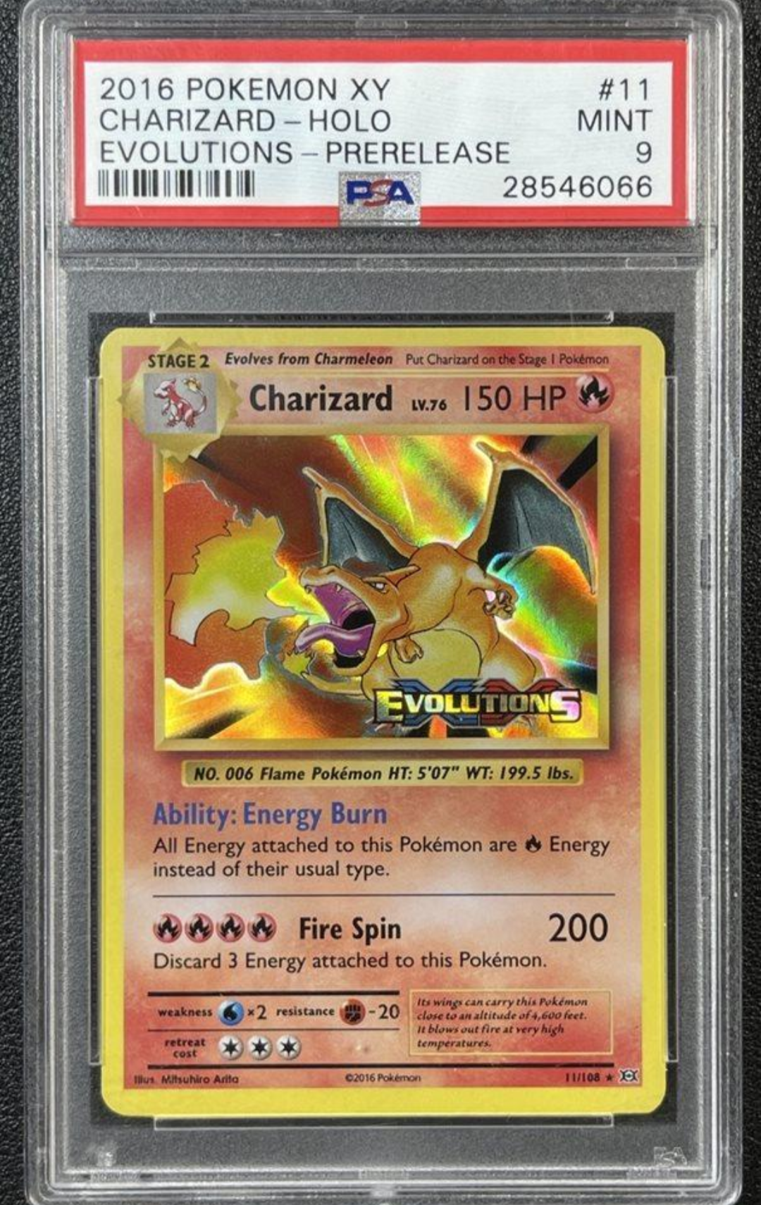 Charizard - XY Evolutions Prerelease Promo (#11)