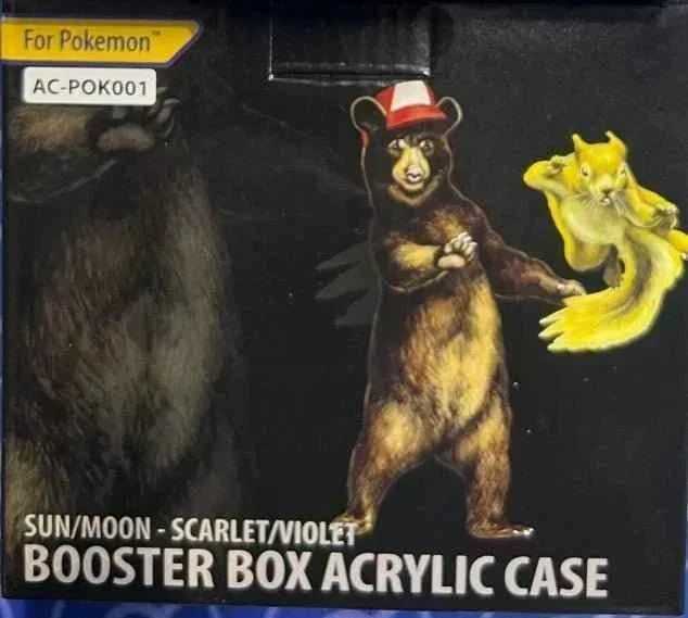 Bearish Acrylic Case Pokemon Booster Box