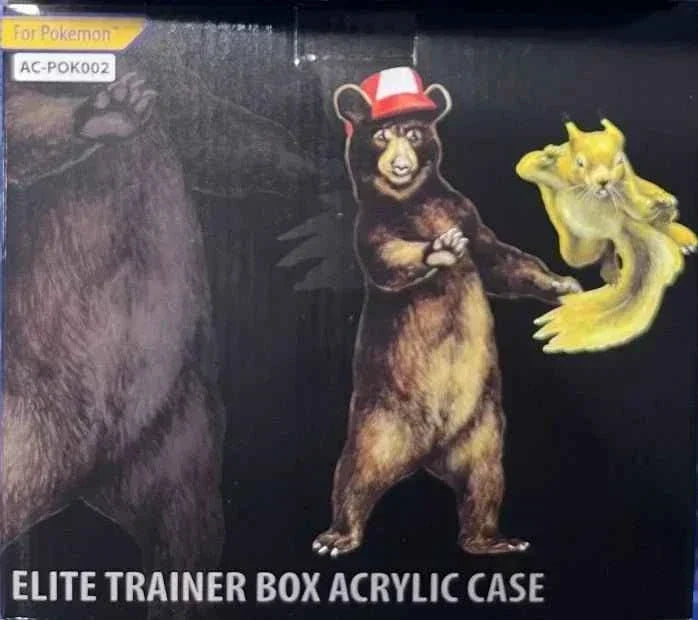 Bearish Acrylic Case Pokemon ETB