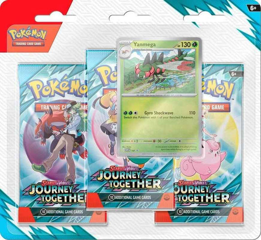 Pokemon Scarlet and Violet: Journey Together 3-Pack Blister (Yanmega)