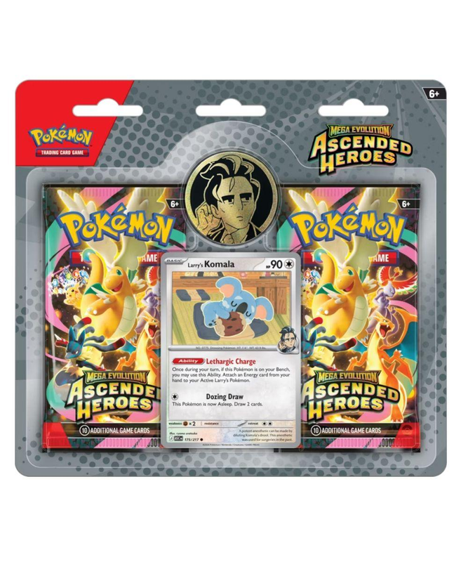 Pokemon TCG: Mega Evolution - Ascended Heroes 2 Pack Blister (Larry) - CardVault Store