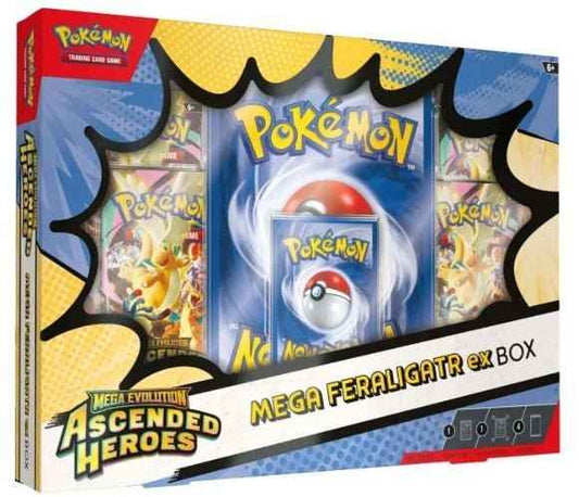 Pokemon TCG: Mega Evolution - Ascended Heroes Mega Box (Feraligatr Ex)