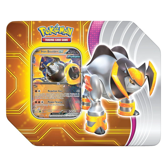 Pokemon TCG: Paradox Destinies Iron Boulder EX Tin - CardVault Store